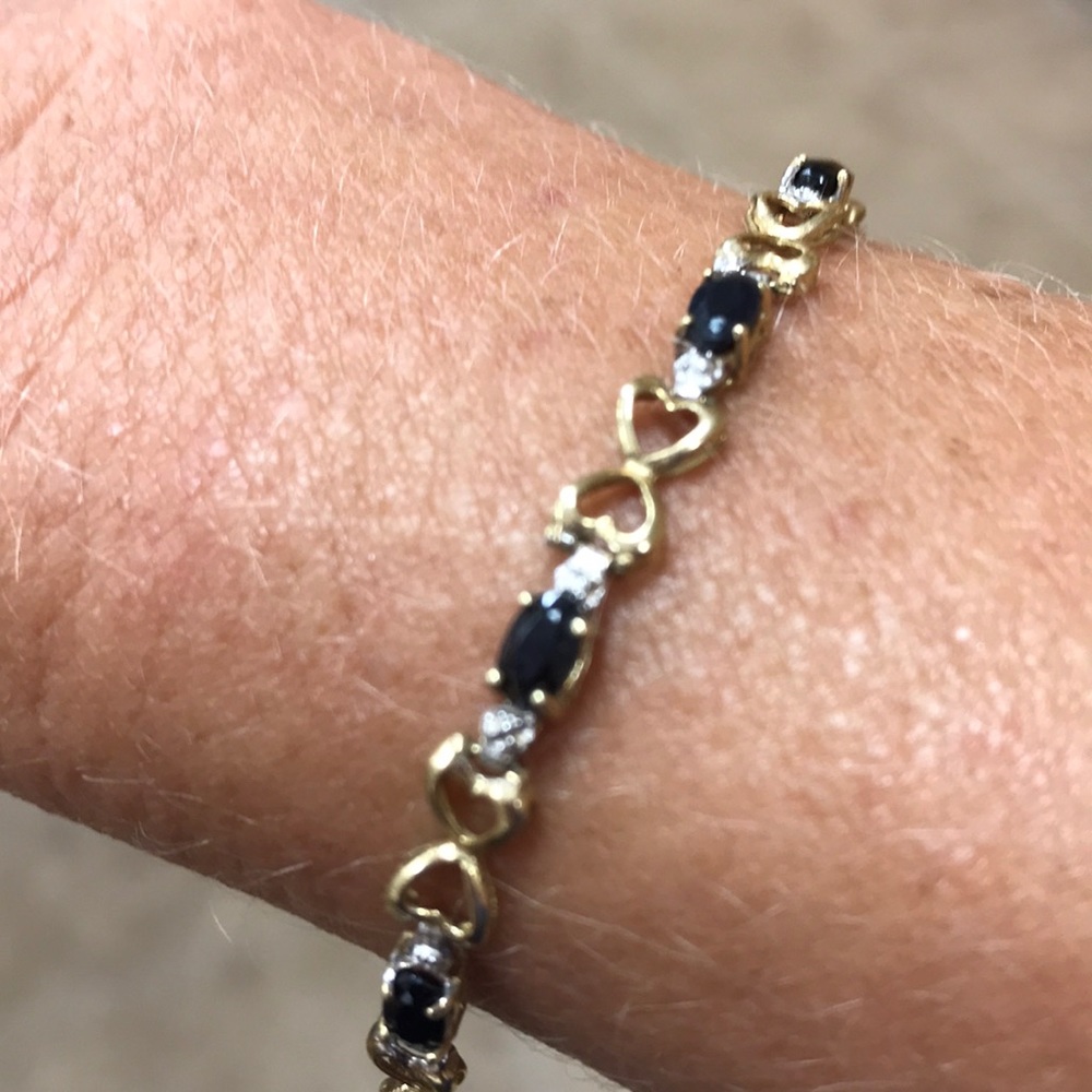 Sapphire and diamond bracelet